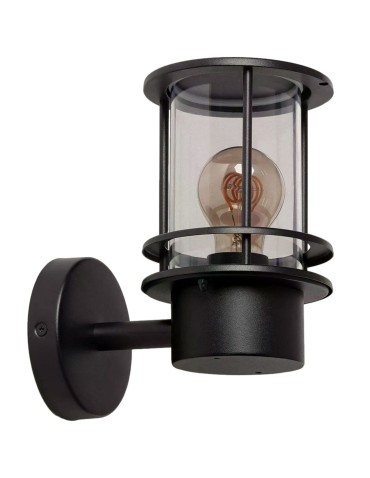 Abruzzo Outdoor Wall lamp Black Classic IP44 Lorenzo E27 21cm ABR-KZKL-C-E27