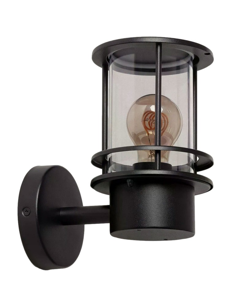 Outdoor wall lamps - Abruzzo Outdoor Wall lamp Black Classic IP44 Lorenzo E27 21cm ABR-KZKL-C-E27 - product kolory-swiatla.pl 1