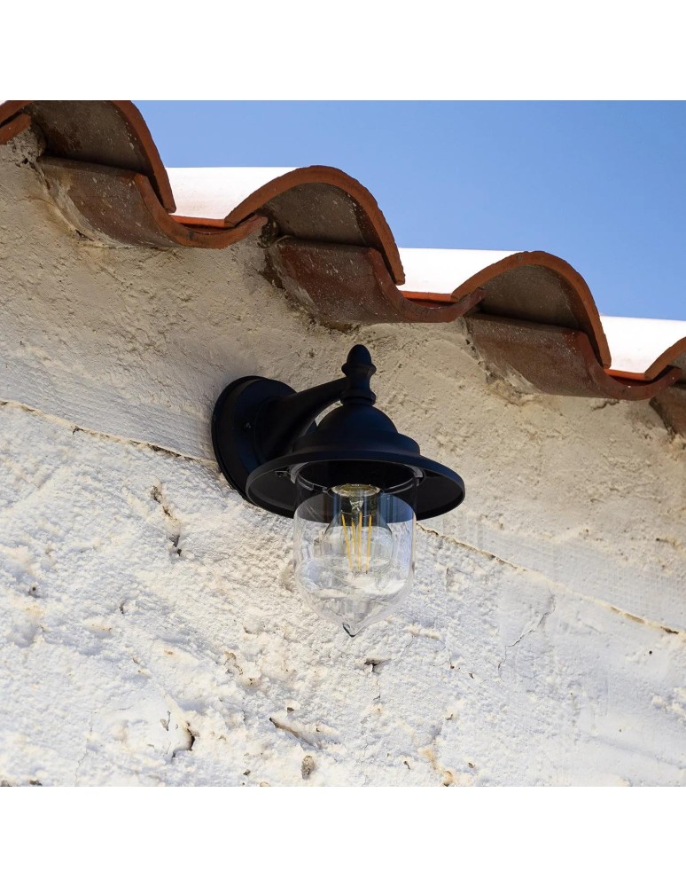 Abruzzo Kinkiet zewnętrzny Czarny Klasyczny IP44 Giovanni E27 25cm ABR-KZKGN-C-E27