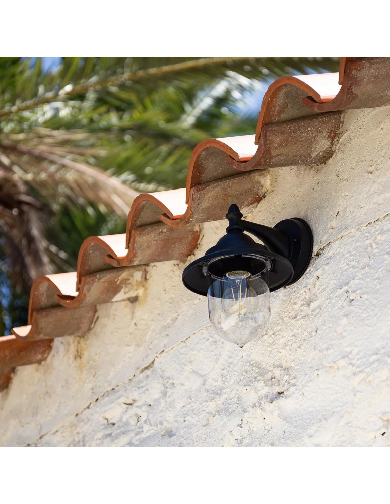 Abruzzo Kinkiet zewnętrzny Czarny Klasyczny IP44 Giovanni E27 25cm ABR-KZKGN-C-E27