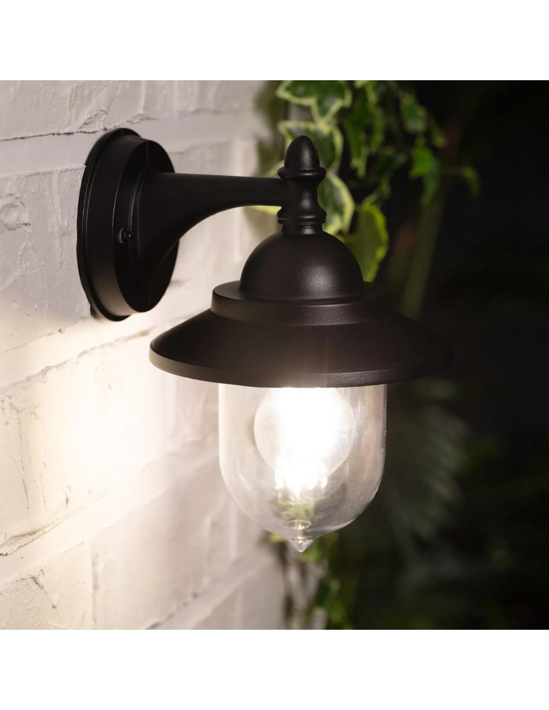 Abruzzo Kinkiet zewnętrzny Czarny Klasyczny IP44 Giovanni E27 25cm ABR-KZKGN-C-E27