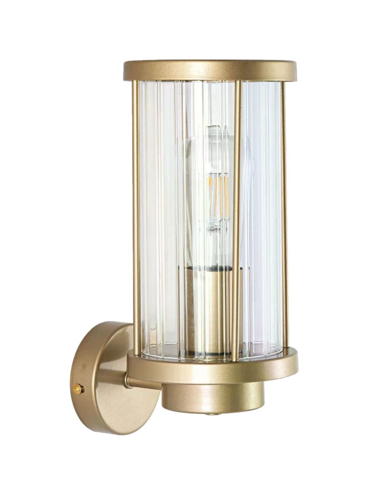 Outdoor wall lamps - Abruzzo Outdoor Wall lamp Gold with Glass IP44 Ivo E27 30cm ABR-KZG-Z-E27 - product kolory-swiatla.pl 1