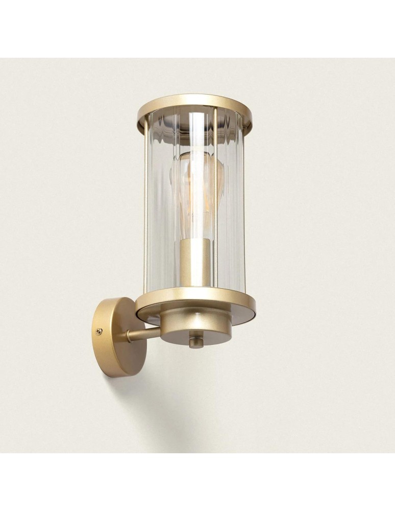 Outdoor wall lamps - Abruzzo Outdoor Wall lamp Gold with Glass IP44 Ivo E27 30cm ABR-KZG-Z-E27 - product kolory-swiatla.pl 2