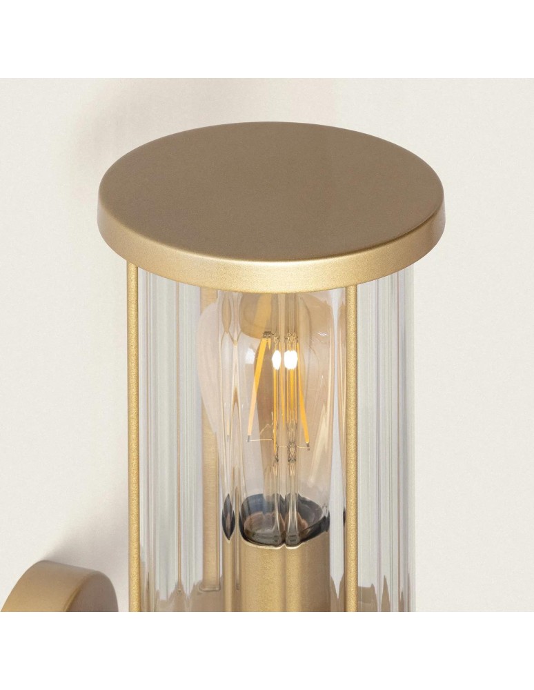 Abruzzo Kinkiet zewnętrzny Złoty ze Szkła IP44 Ivo E27 30cm ABR-KZG-Z-E27