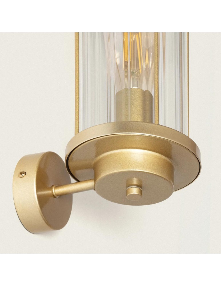 Abruzzo Kinkiet zewnętrzny Złoty ze Szkła IP44 Ivo E27 30cm ABR-KZG-Z-E27