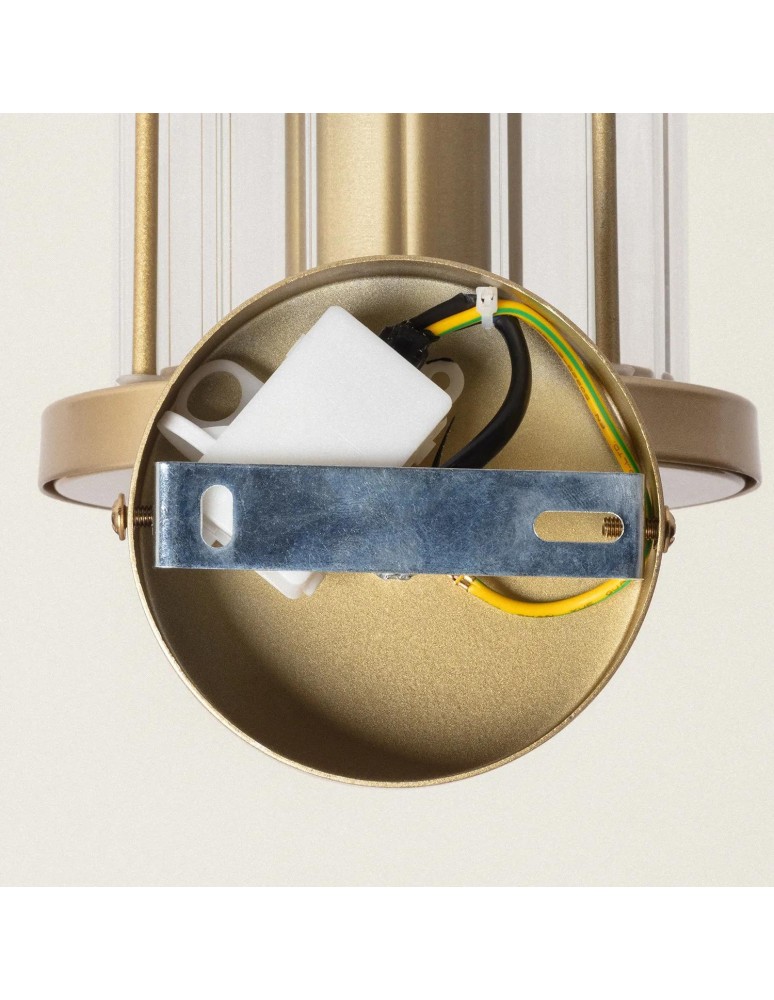 Abruzzo Kinkiet zewnętrzny Złoty ze Szkła IP44 Ivo E27 30cm ABR-KZG-Z-E27