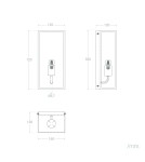 Outdoor wall lamps - Abruzzo Outdoor Wall lamp Black IP44 Leonardo E27 35cm ABR-KZL-E27 - product 6