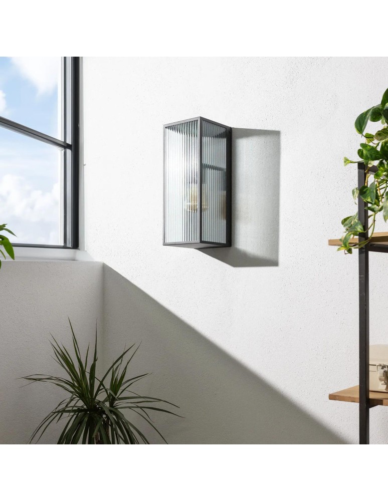 Abruzzo Kinkiet Ścienny zewnętrzny Czarny Klasyczny E27 Michael E27 45cm ABR-KZM-E27