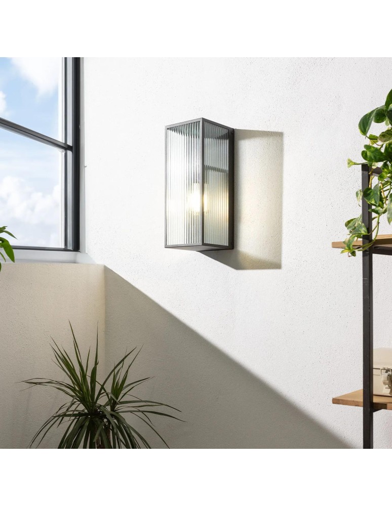 Abruzzo Kinkiet Ścienny zewnętrzny Czarny Klasyczny E27 Michael E27 45cm ABR-KZM-E27