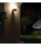 Outdoor wall lamps - Abruzzo Outdoor Wall lamp IP54 Black Nicolo E27 16cm ABR-KZN-E27 - product 3