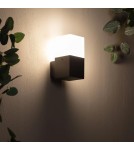 Outdoor wall lamps - Abruzzo Outdoor Wall lamp IP54 Black Nicolo E27 16cm ABR-KZN-E27 - product 4