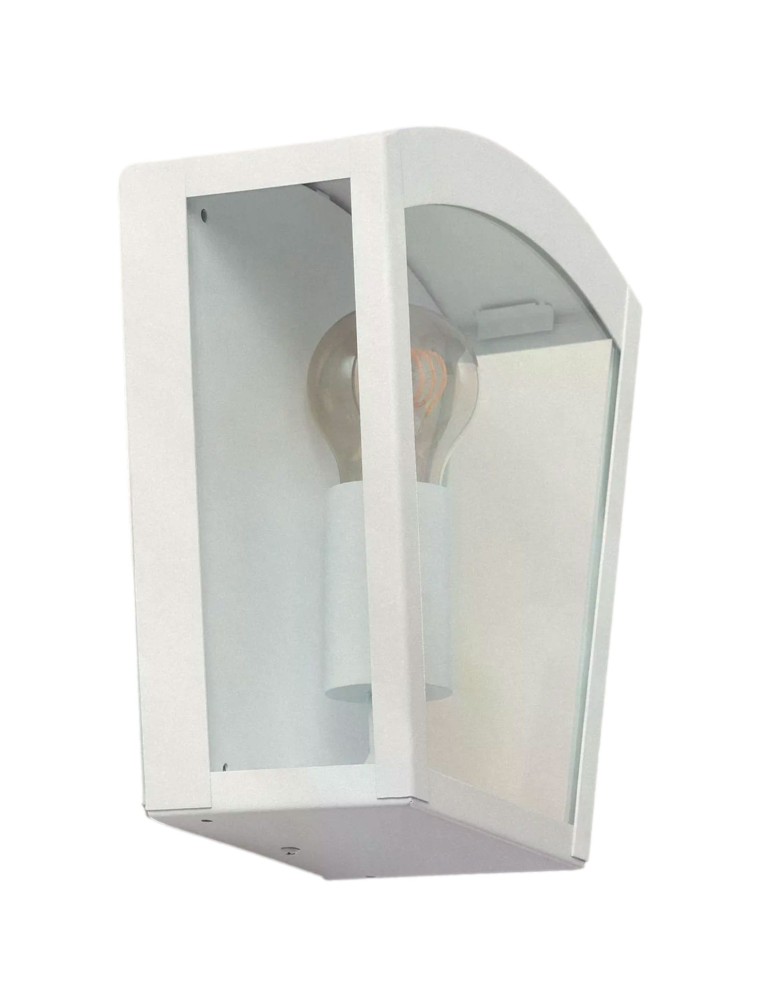 Outdoor wall lamps - Abruzzo Outdoor Wall lamp White IP44 Paolo E27 24cm ABR-KZN-B-E27 - product kolory-swiatla.pl 1