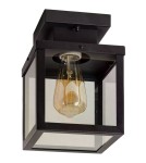 Outdoor ceiling lamps - Abruzzo Outdoor Ceiling Black Classic IP44 Pietro E27 22cm ABR-KZKP-E27 - product 1