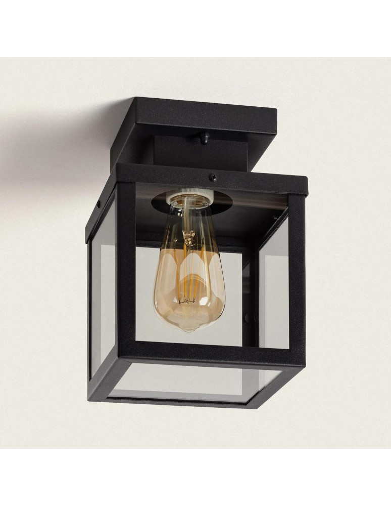 Outdoor ceiling lamps - Abruzzo Outdoor Ceiling Black Classic IP44 Pietro E27 22cm ABR-KZKP-E27 - product kolory-swiatla.pl 2