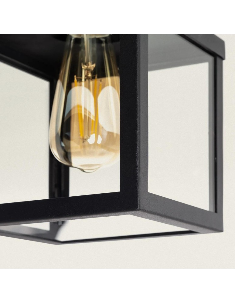 Outdoor ceiling lamps - Abruzzo Outdoor Ceiling Black Classic IP44 Pietro E27 22cm ABR-KZKP-E27 - product kolory-swiatla.pl 3