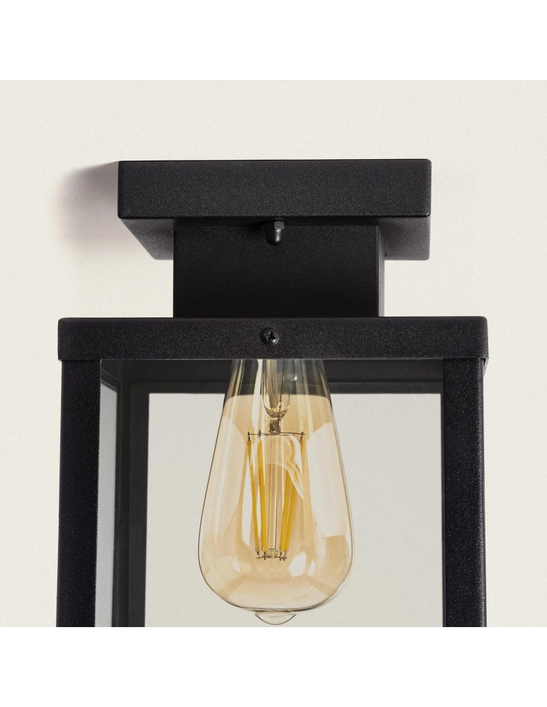 Outdoor ceiling lamps - Abruzzo Outdoor Ceiling Black Classic IP44 Pietro E27 22cm ABR-KZKP-E27 - product kolory-swiatla.pl 4
