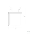 Outdoor ceiling lamps - Abruzzo Outdoor Ceiling Black Classic IP44 Pietro E27 22cm ABR-KZKP-E27 - product 7