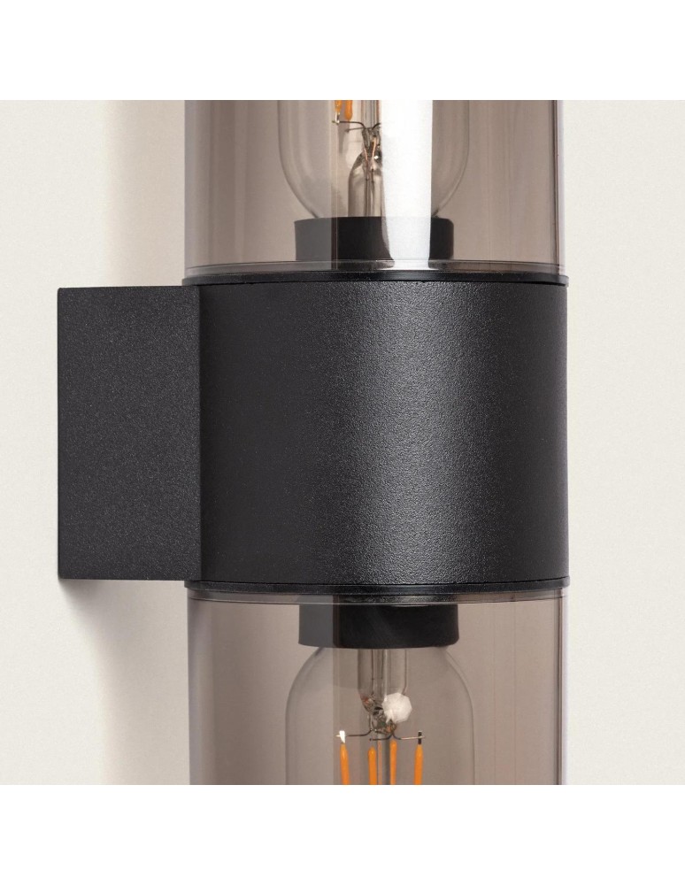 Abruzzo Kinkiet Ścienny zewnętrzny Góra/dół Czarny Klasyczny Pietro 2xE27 30cm ABR-KZP-2XE27