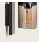 Abruzzo Kinkiet zewnętrzny Czarny Klasyczny Pietro E27 17cm ABR-KZP2-E27