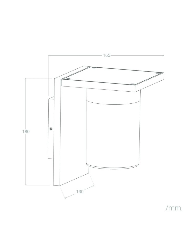 Abruzzo Kinkiet zewnętrzny Czarny Klasyczny Pietro E27 17cm ABR-KZP2-E27