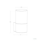 Abruzzo Kinkiet Ścienny zewnętrzny Czarny Pietro E2718cm ABR-KZP3-E27