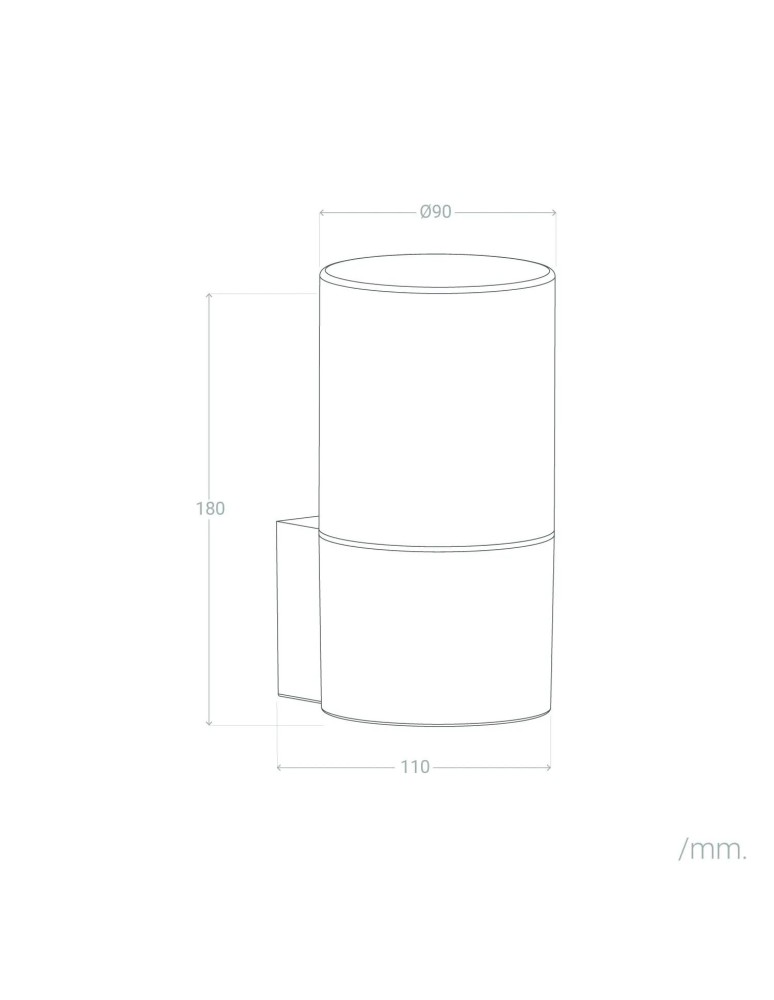 Outdoor wall lamps - Abruzzo Outdoor Wall lamp Black Pietro E2718cm ABR-KZP3-E27 - product kolory-swiatla.pl 8
