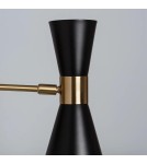 Wall lamps - Abruzzo Wall lamp Black and gold Salvatore E27 25cm ABR-KWS-CZ-E27 - product 6