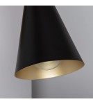 Wall lamps - Abruzzo Wall lamp Black and gold Salvatore E27 25cm ABR-KWS-CZ-E27 - product 7