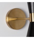 Wall lamps - Abruzzo Wall lamp Black and gold Salvatore E27 25cm ABR-KWS-CZ-E27 - product 8