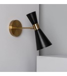 Wall lamps - Abruzzo Wall lamp Black and gold Salvatore E27 25cm ABR-KWS-CZ-E27 - product 10