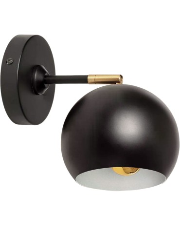 Abruzzo Gold-black wall lamp Stefano E27 ABR-KWS-E27