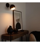 Abruzzo Kinkiet złoto-czarny Stefano E27 ABR-KWS-E27