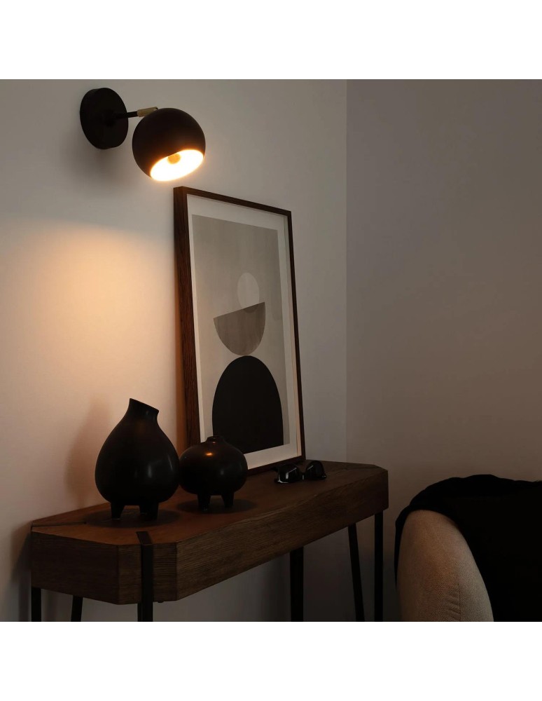 Wall lamps - Abruzzo Gold-black wall lamp Stefano E27 ABR-KWS-E27 - product kolory-swiatla.pl 4