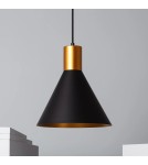 Abruzzo Lampa Wisząca złoto-czarna Salvatore E27 ABR-KWSZ-E27