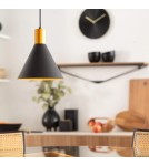 Pendant lamps - Abruzzo Gold-Black Salvatore E27 Pendant Lamp ABR-KWSZ-E27 - product 4
