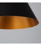 Abruzzo Lampa Wisząca złoto-czarna Salvatore E27 ABR-KWSZ-E27