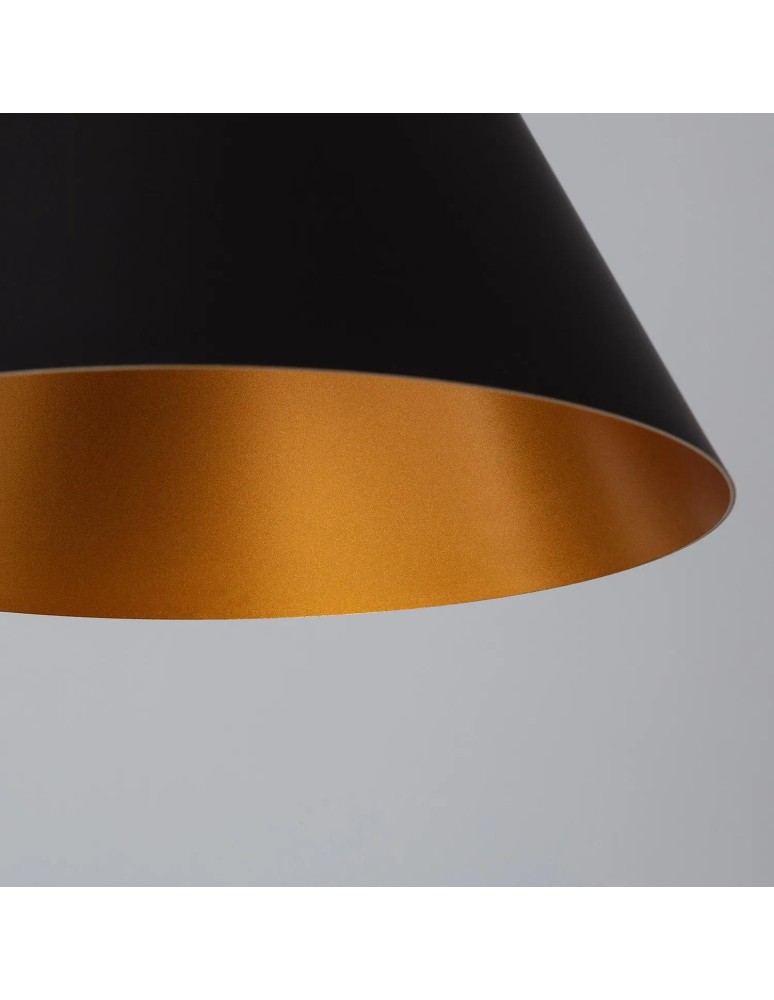Pendant lamps - Abruzzo Gold-Black Salvatore E27 Pendant Lamp ABR-KWSZ-E27 - product kolory-swiatla.pl 6