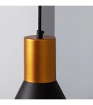 Abruzzo Lampa Wisząca złoto-czarna Salvatore E27 ABR-KWSZ-E27