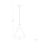 Pendant lamps - Abruzzo Gold-Black Salvatore E27 Pendant Lamp ABR-KWSZ-E27 - product 9