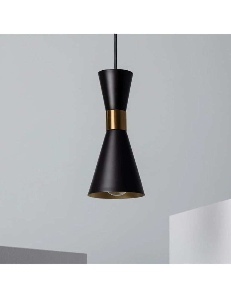 Pendant lamps - Abruzzo Gold/Black Salvatore Variant E27 Pendant Lamp ABR-KWSZ2-E27 - product kolory-swiatla.pl 2