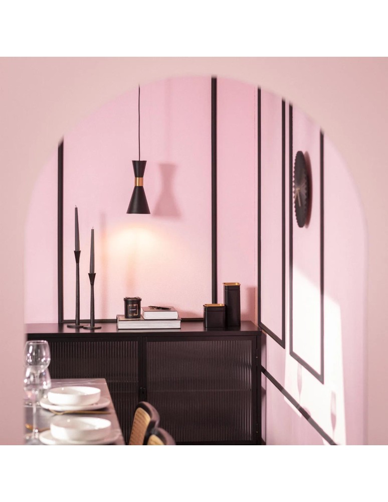 Pendant lamps - Abruzzo Gold/Black Salvatore Variant E27 Pendant Lamp ABR-KWSZ2-E27 - product kolory-swiatla.pl 3