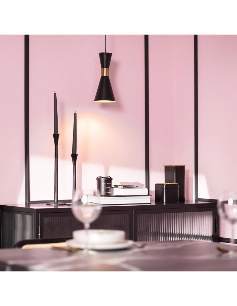 Pendant lamps - Abruzzo Gold/Black Salvatore Variant E27 Pendant Lamp ABR-KWSZ2-E27 - product kolory-swiatla.pl 4