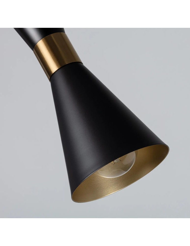 Pendant lamps - Abruzzo Gold/Black Salvatore Variant E27 Pendant Lamp ABR-KWSZ2-E27 - product kolory-swiatla.pl 6