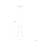 Abruzzo Lampa Wisząca złoto-czarna Salvatore Variant E27 ABR-KWSZ2-E27