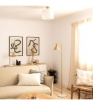 Table lamps - Abruzzo Valentino Gold Table Lamp E27 45cm ABR-LSV-E27 - product 5