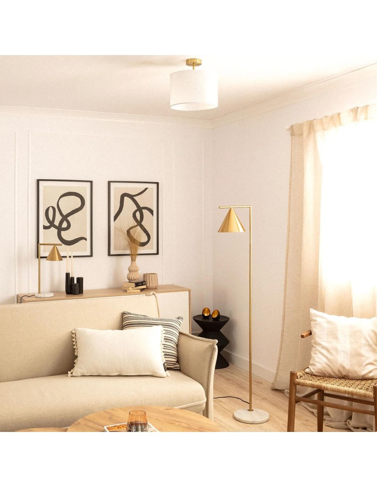 Table lamps - Abruzzo Valentino Gold Table Lamp E27 45cm ABR-LSV-E27 - product kolory-swiatla.pl 5