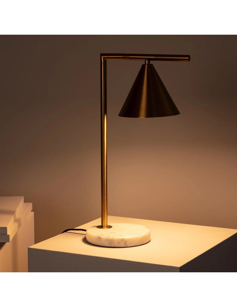 Abruzzo Lampka Stołowa Złota Valentino E27 45cm ABR-LSV-E27