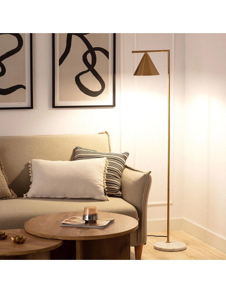 Floor lamps - Abruzzo Valentino Gold Floor Lamp E27 150cm ABR-LPV-E27 - product kolory-swiatla.pl 3