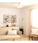 Floor lamps - Abruzzo Valentino Gold Floor Lamp E27 150cm ABR-LPV-E27 - product 4