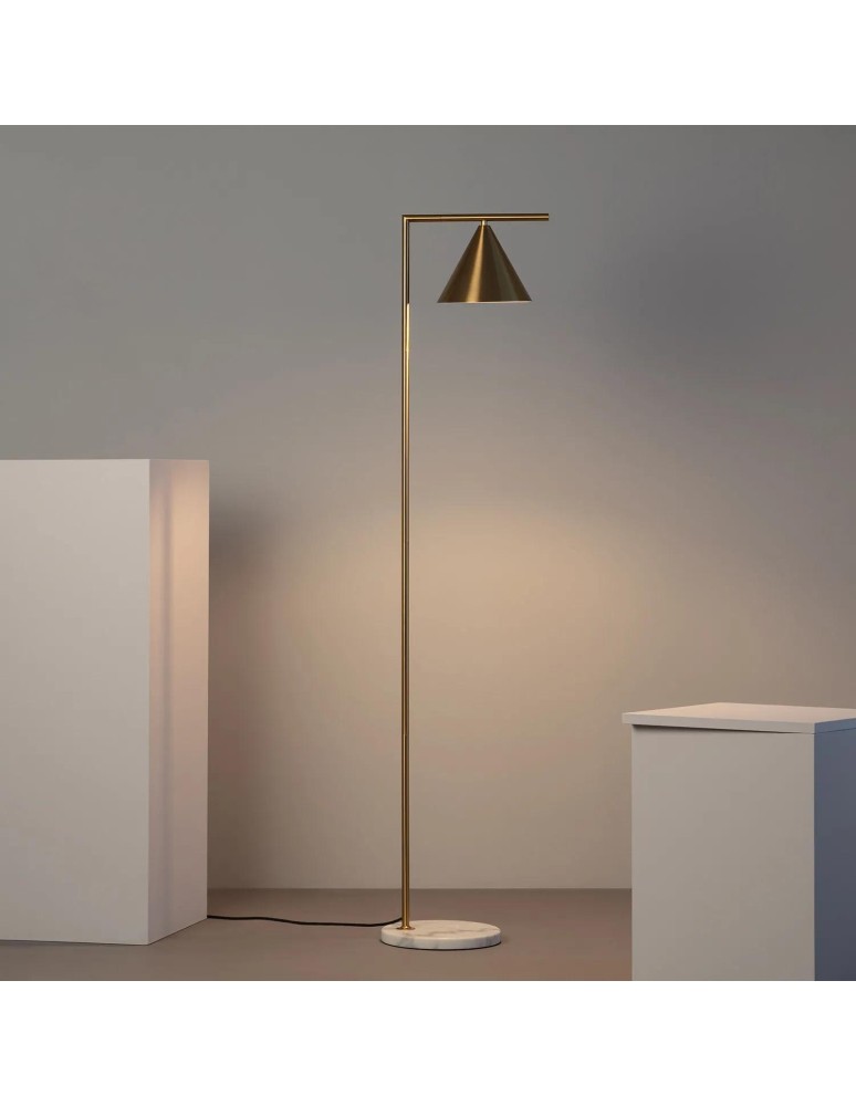 Abruzzo Lampka Podłogowa Złota Valentino E27 150cm ABR-LPV-E27